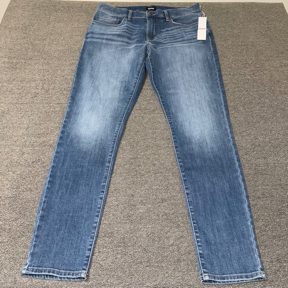 Hudson Zane Skinny Jeans Women's 33 Wolfsbane Blue Stretch Denim NWT Casual Boho